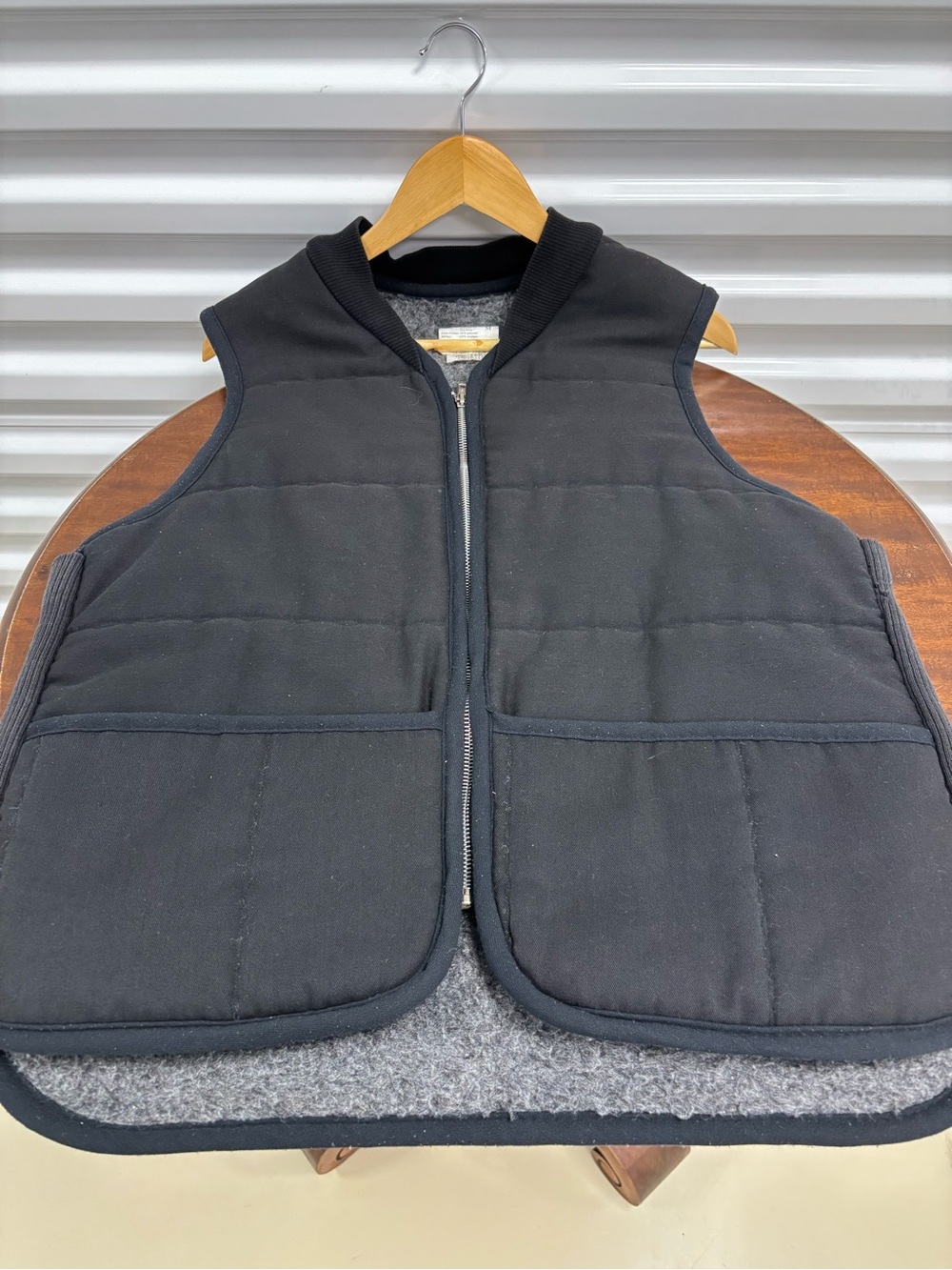 Men's Quilted Black Vest Jacket - Classic Layering Piece